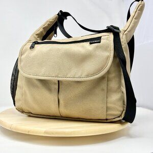 L.L. Bean Tote Beige Messenger Bag Organizer